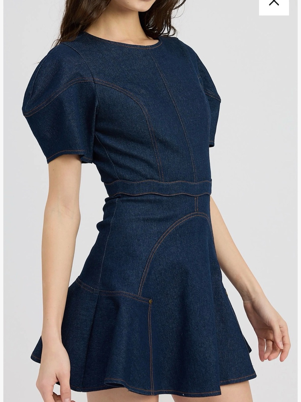 Nordstrom Dark Blue Denim Mini Dress